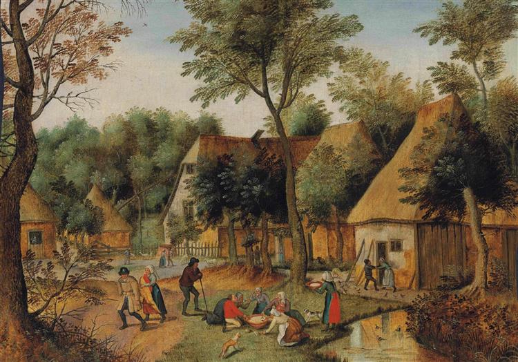Mealtime in the Country - Pieter Bruegel, o Jovem