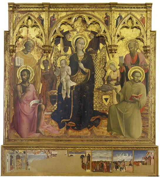 Madonna of the Snow Altarpiece, 1432 - Il Sassetta (Stefano di Giovanni)