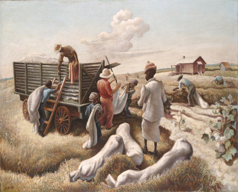 Weighing Cotton, 1939 - Thomas Hart Benton