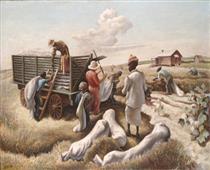 Weighing Cotton - Томас Гарт Бентон