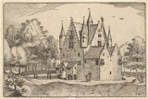 A Castle, Plate 22 from Regiunculae Et Villae Aliquot Ducatus Brabantiae - Maître des Petits Paysages