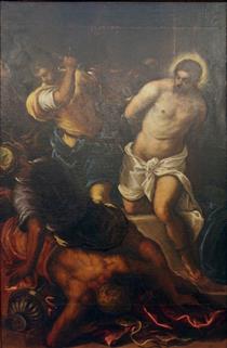 The Flagellation - Domenico Tintoretto