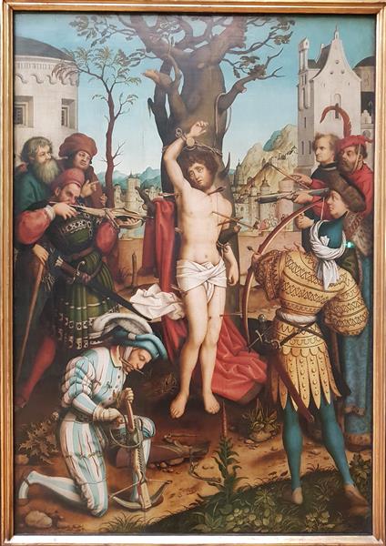 Das Martyrium Des Hl. Sebastian  (Sebastiansaltar), 1516 - 老漢斯‧霍爾拜因