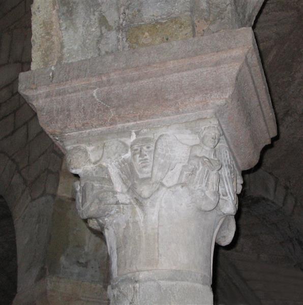 Капітель, Ротонда Сан-Томе, Бергамо, Італія, 1100 - Романська архітектура