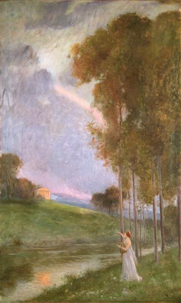 Landscape with figure, 1904 - Juan Brull