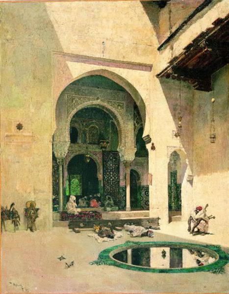 The court of the Alhambra - Mariano Fortuny