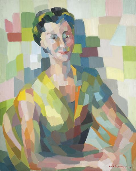 Self Portrait, 1955 - Hélène de Beauvoir