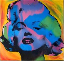 Marilyn Classic Multi Face Yellow - Steve Kaufman