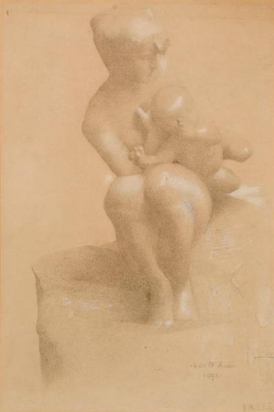 The Flight of Love (Rodin), 1923 - Beauford Delaney