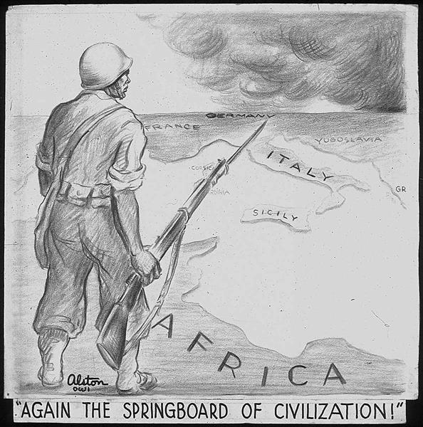 Again the Springboard of Civilization, 1943 - Charles Alston