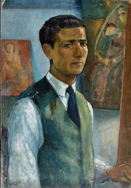 Self Portrait, 1955 - Ismail Shammout