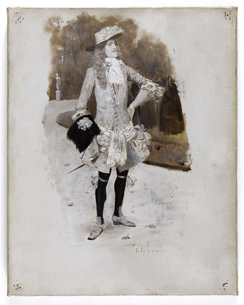 Lord David Dirry-moir. Illustration Pour "l'homme Qui Rit" - Georges Rochegrosse