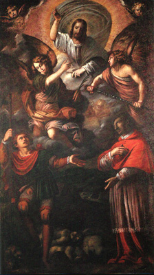 Apparition Du Christ À Saint Roch Et Saint Charles Borromée, c.1625 - Giulio Cesare Procaccini