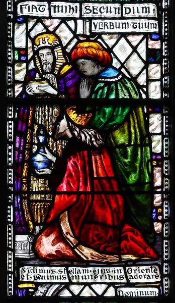 Loughrea St. Brendan's Cathedral. Vidimus Stellam Ejus in Oriente Et Venimus Muneribus Adorare Dominum, c.1908 - Sarah Purser