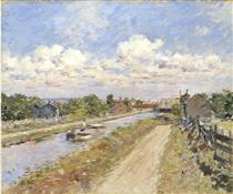 On the Canal - Theodore Robinson