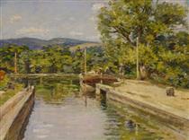 Canal Scene - Теодор Робинсон
