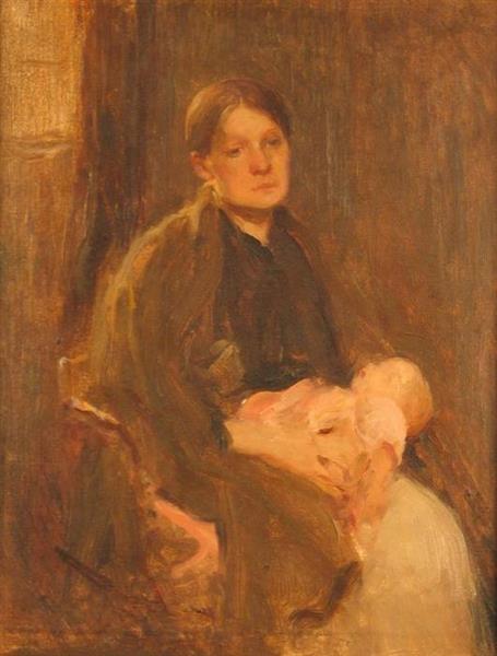 Mother and Child, 1895 - Уолтер Осборн