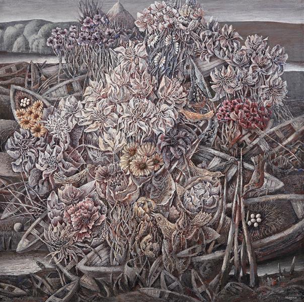 Boats Overgrown with Flowers, 1981 - Ivan Marchuk