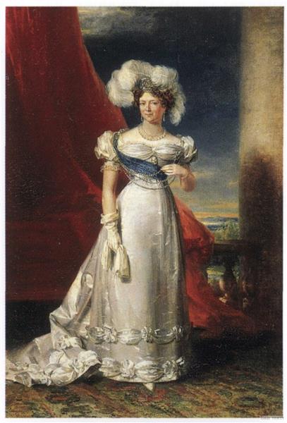 Portrait of Empress Marie Fyodorovna, c.1828 - Джордж Доу