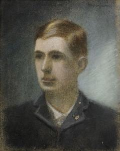 Portrait De Son Frère Adrian, c.1890 - Эжен Янсон