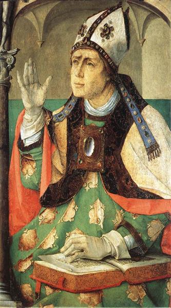 Saint Augustine, c.1476 - Justus van Gent