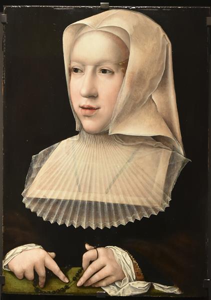 Portrait of Margaret of Austria - Бернард ван Орлей