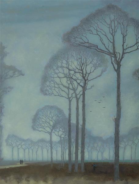 Row of trees, 1915 - Jan Mankes