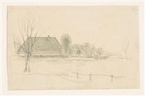 Winter landscape in Eerbeek - Jan Mankes