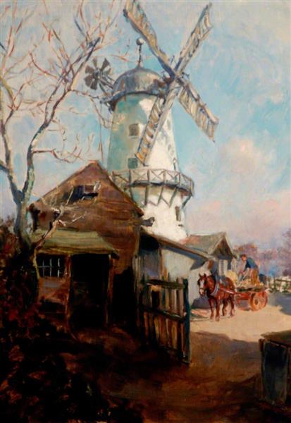 Greatham Mill, Hartlepool, Tees Valley, 1905 - Ralph Hedley