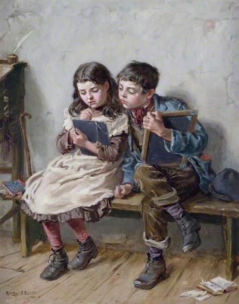 In School, 1883 - Ralph Hedley