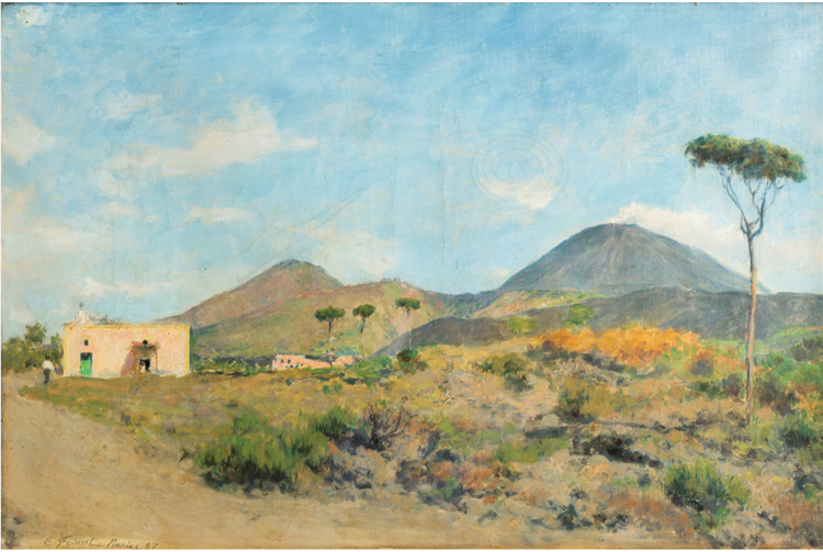 Mount Vesuvius, 1887 - Еміль Фріан