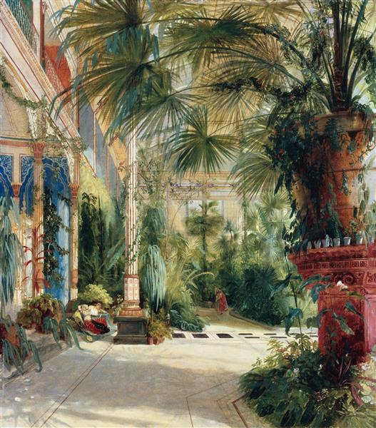 Friedrich Wilhelm III's Palm Court, 1832 - Carl Blechen