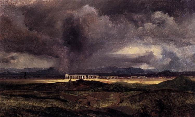 Stormy Weather over the Roman Campagna, 1829 - Карл Блехен