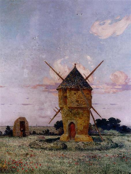 Windmill near Guerande - Ferdinand du Puigaudeau