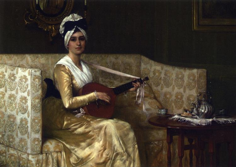 Retrato da Sra. Millet, 1883 - Francis Davis Millet