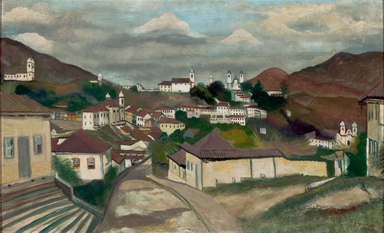 Paisagem De Ouro Preto, 1950 - Alberto da Veiga Guignard