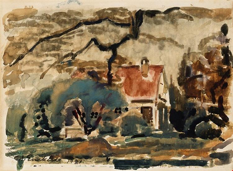 Cottage of the Artist in Kilo, 1921 - Магнус Енкель