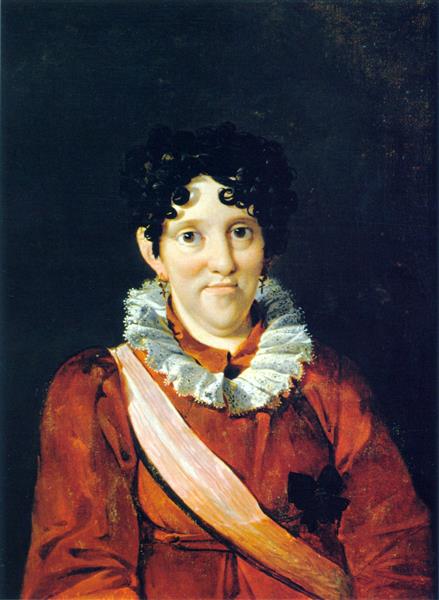 Dona Carlota Joaquina, Wife of King Dom João Vi of Portugal, Brazil and Algarves, 1817 - Nicolas-Antoine Taunay