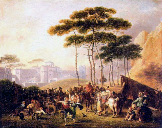Napolitan Celebration, 1824 - Никола-Антуан Тоне