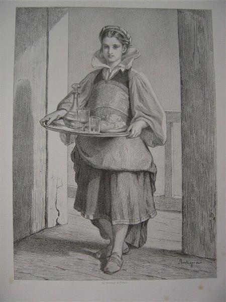 Waitress, c.1870 - Alexandre Antigna