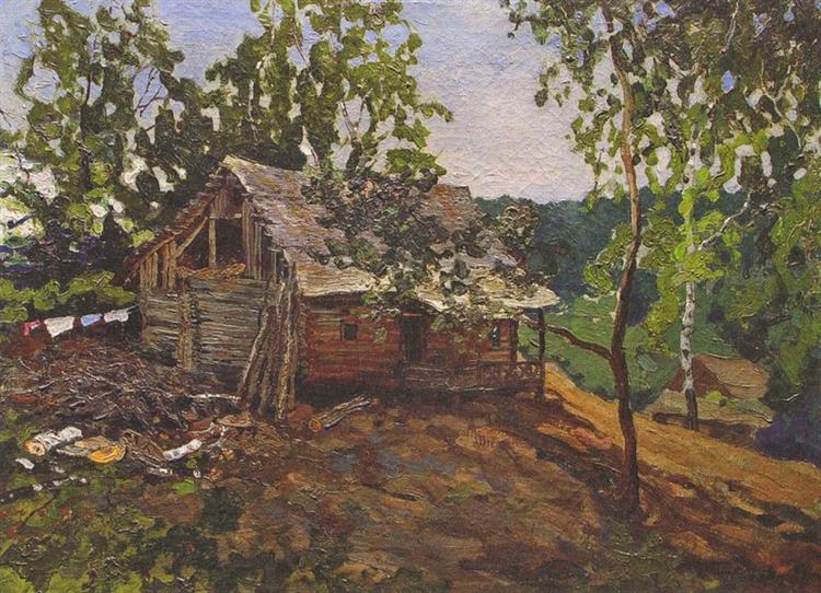 Landscape with a House, 1916 - Konstantin Gorbatov