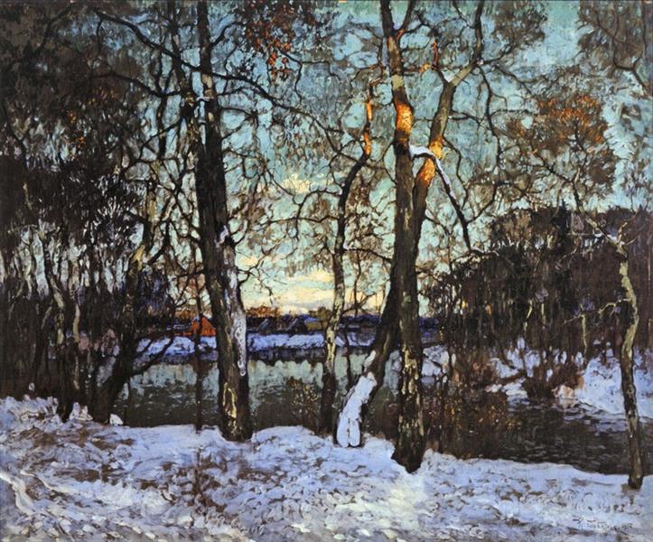 Winter Sunset, 1917 - Konstantin Gorbatov