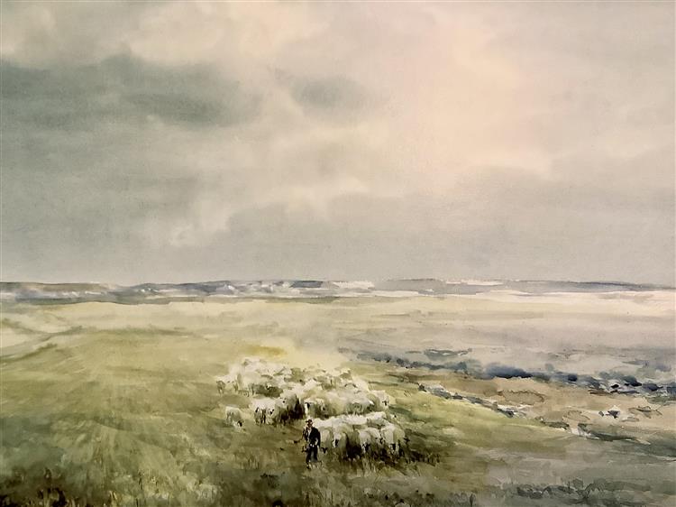 Castilian landscape, 1972 - Jesús Meneses del Barco