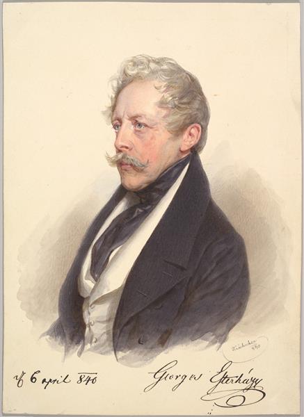 Count Georg Esterházy Von Galántha, 1840 - 约瑟夫·克里胡贝尔