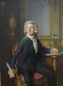 Portrait of a Gentleman (Jean-Baptiste-François Dupré?) - Joseph Duplessis