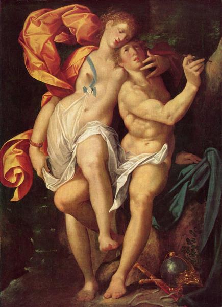 Angelica and Medoro, c.1600 - Bartholomeus Spranger