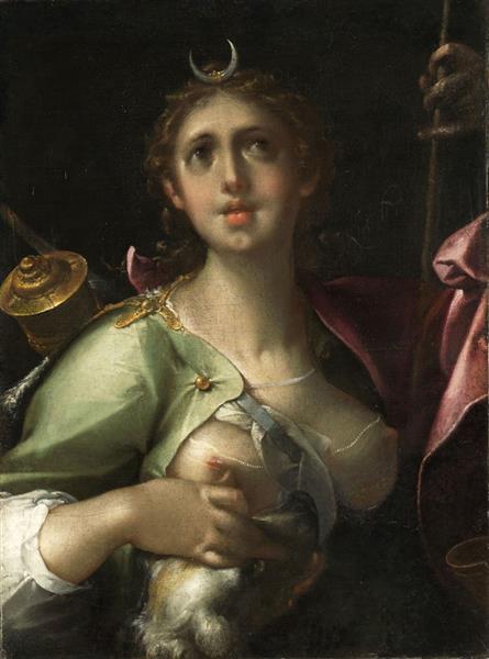 Diana – Luna, 1611 - Bartholomeus Spranger