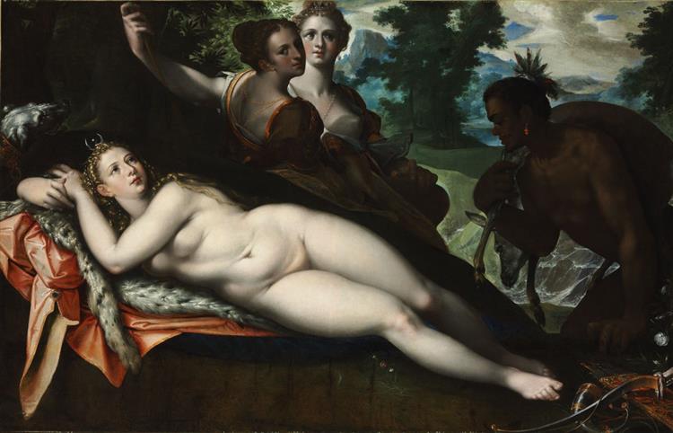 Diana Resting After the Hunt, 1611 - Бартоломеус Шпрангер