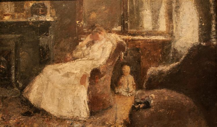 Hölgy Fehérben, 1885 - Jan Toorop