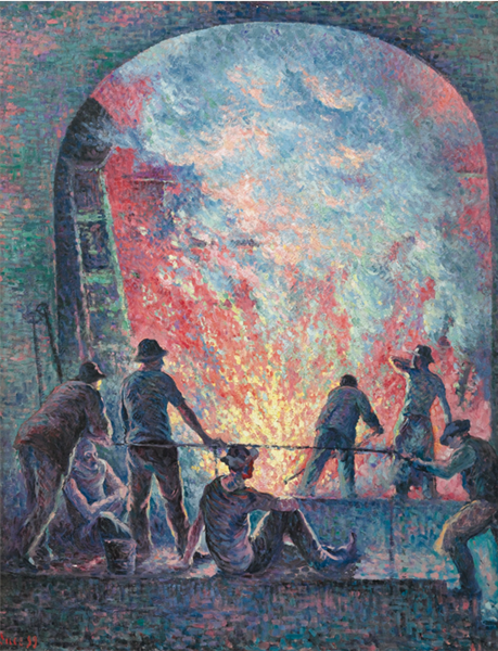 L'acierie, 1899 - Maximilien Luce